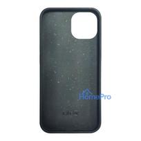 iLike Apple iPhone 14 Silicone plastic case Eco Print Design Black