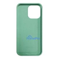 iLike Apple iPhone 14 Pro Max Silicone plastic case Eco Print Design Flower Green