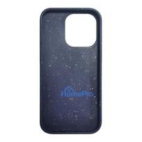 iLike Apple iPhone 13 Pro Max Silicone plastic case Eco Print Design Blue