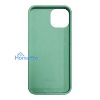 iLike Apple iPhone 14 Silicone plastic case Eco Print Design Flower Green
