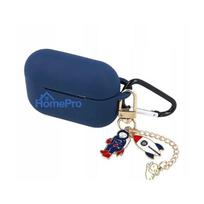 iLike Apple Case for Airpods Pro 2 dark blue with pendant
