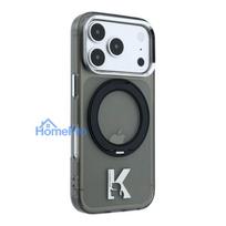 Karl Lagerfeld Apple iPhone 18 Pro HC MagSafe IML Ring Stand 360 Kameo Metal Black