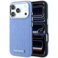KARL LAGERFELD case for IPHONE 18 Pro Max / 17 Pro max compatible with MagSafe (Mono Resin Logo) light blue