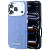 KARL LAGERFELD case for IPHONE 18 Pro / 17 Pro compatible with MagSafe (Mono Resin Logo) light blue
