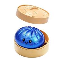 Now Enjoy Simulation Baozi Dumpling Pressure Ball Soft Low Rebound Squishy Glitter Sensory Toy Anxiety Relief Birthday Gift Kids beige