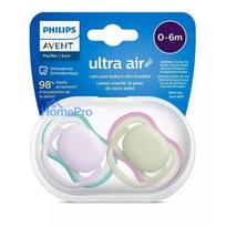 Philips Avent pacifier Ultra Air Neutral 0-6M (2 pcs) for girls SCF085 / 24