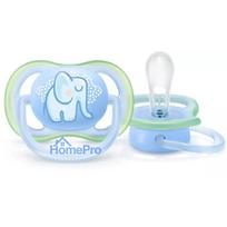 Philips Avent pacifier Ultra Air Deco blue elephant 0-6M (1 pc) boys SCF086 / 01
