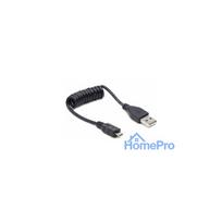 Cable Gembird USB Male - MicroUSB Male 0.6m Black Coiled