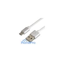 USB micro B cable / USB A 1.0m everActive CBS-1.5MW 2.4A white in a package of 1 pc.
