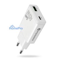 Charger - everActive SC-460Q 45W USB USB-C Fast Charger, White