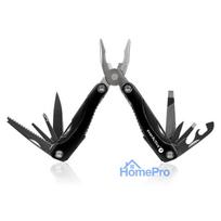 Tool - EverActive Multitool 9 Functions, Stainless Steel, 10.5 x 4.5 x 2.3 cm, Black