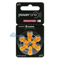 Klausos aparato Baterija - Varta Power One Evolution 13 (6 Vnt.), Oranžinė
