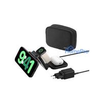 Belkin Wireless Charger mit QI2 (3-in-1), 15W magnetische Reiseladestation mit Power Adapter (36W) + USB-C Kabel (1,5m)