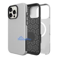 Perfectionists Triangle Mag Case Apple iPhone 14 Pro Max silver