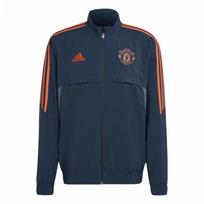 Adidas Manchester United Condivo 22 Zip Retro Sports Stand Collar Moisture Wicking Jacket Men Jacket Navy-Blue HH9322 M brown