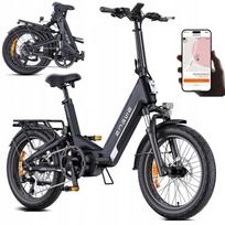 Sulankstomas elektrinis dviratis ENGWE L20 3.0 PRO, 250W variklis, 48 V 15 Ah baterija, didžiausias greitis 25 km/h, nuvažiuojamas atstumas 160 kilometrų, 20*3.0 colio padangos