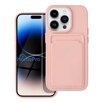 Riff Card series Silicone back case for Apple iPhone 14 Pro Pink