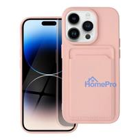 Riff Card series Silicone back case for Apple iPhone 15 Plus Pink
