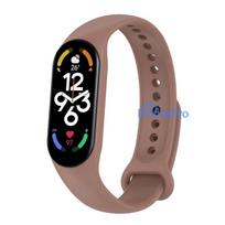 Riff Silicone strap for Xiaomi Mi Band series 3 / 4 / 5 / 6 / 7 Coffee Brown