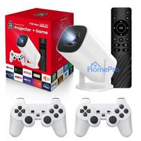 Riff P30MAX Portable Smart Projector Game Console 36000+ 4K Android 11 Allwinner H713 64Gb White