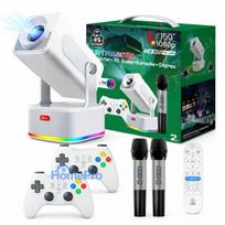 Riff HCS350 PLUS 4in1 Smart Video projector Android 11 Allwinner H713M with built-in Games / x2 Wireless consoles / x2 W