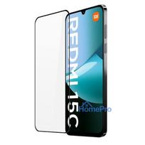 Riff 6D 0.4mm Tempered glass with Black frame for Xiaomi Redmi 15C 4G / 5G / Poco C85 4G / 5G