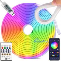 RGB Neon LED strip (5m) + Bluetooth remote control + APP