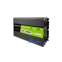 Green Cell Voltage converter PowerInverter LCD 24 V 3000W / 60000W Car converter with display - pure sine power adapter