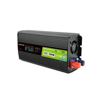 Green Cell PowerInverter LCD 12V 500W / 10000W car inverter with display - pure sine wave