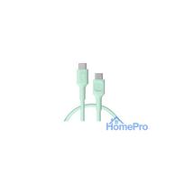 Cable Green Cell PowerFlex Fast Charging USB Type-C Male - USB Type-C Male 100W Mint Green 1.2m