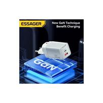 Charger Essager 'Zhiqi GaN' blue 45W (PD / QC3.0)