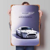 Aston Martins Skardinis ženklas Klasikinių automobilių plakatas Metalinė sienos meno tapyba Retro metalinis ženklas Plokštelė garažo sienos meno dekoravimui Kambarys 30x40cm(11.8x15.7inch)