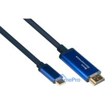 Good Connections Adapter cable SmaFLEX USB-C to HDMI Blue 1.5m
