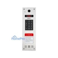 Laskomex CP-2533NR-040 Narrow vertical audio panel, stainless steel, with RFID reader