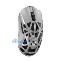 WLMouse Beast X Mini Pro Solid SIdes, Omron Opticals Switches, Metallic Silver