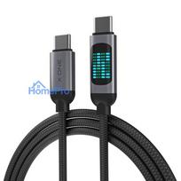 X-ONE FlowLink Running LED data cable - type C to C - 5A max 100W 1,2m black