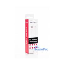 SEEK TOTI USB A to Lightning, 1m PVC Data Cable 2A (non-MFI), White