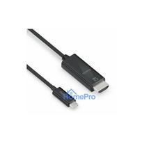 StarTech PureLink HDMI cable - USB-C to high-speed 4K Ultra HD 60Hz - gold-plated contacts - 1 m - Black