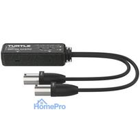 Audio Adapter - Turtle Dual XLR Output, 2-Channel Dante, 100 dB SNR, PoE Black