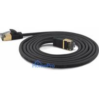 Wantec Patch cable SSTP CAT7 Ste. CAT6a d 4mm 15.00m Black
