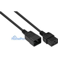 Power cable Alcasa kabelmeister cold device extension C20 to C13 Black 5 m