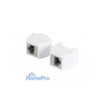 ALLNET TP-TP coupler CAT6A socket 1:1 8-pin RJ45 magnetic locking coupler 50-piece bulk set drop socket PoE capable up t