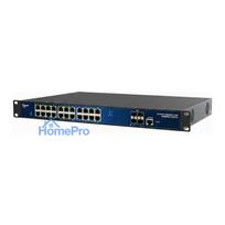 ALLNET Switch fully managed Layer2+ 24 Port • 24x GbE • PoE Budget 370W • 24x PoE at • 4x SFP+ • 19 • JSON API • ALL-SG8