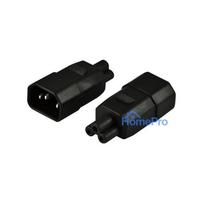 230V Adapter C14-Stecker - C5-Buchse (Mickey-Mouse / Kleeblatt)