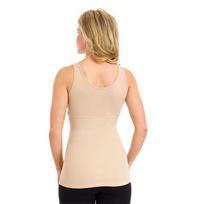 Moteriška liekninamoji liemenė Cami Shaper Body ShapeWear pilvuko kontrolės besiūlė liemenė 4XL gelsvai ruda