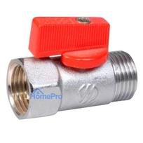 VALVLE MINI 1 / 2 M / F RED HANDLE