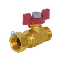 MINI BALL VALVE 1 / 2 SWIVEL NUTX1 / 2 RED