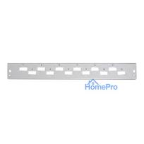 EFB front panel 1U 24SCs (24LCD) horizontally offset RAL7035