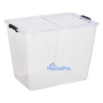 Storage box with lid Plast Team, 65l, 56.7x39.6x41.7cm