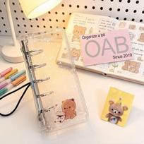 Polka Dot Binder m2.5 Sticker Storage Journal - Ins Style Student Edition beige